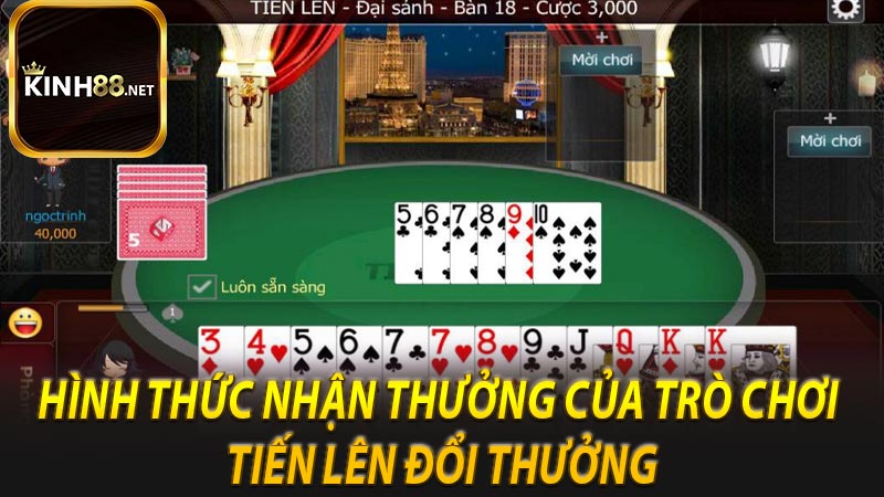 Hình thức nhận thưởng của trò chơi tiến lên đổi thưởng